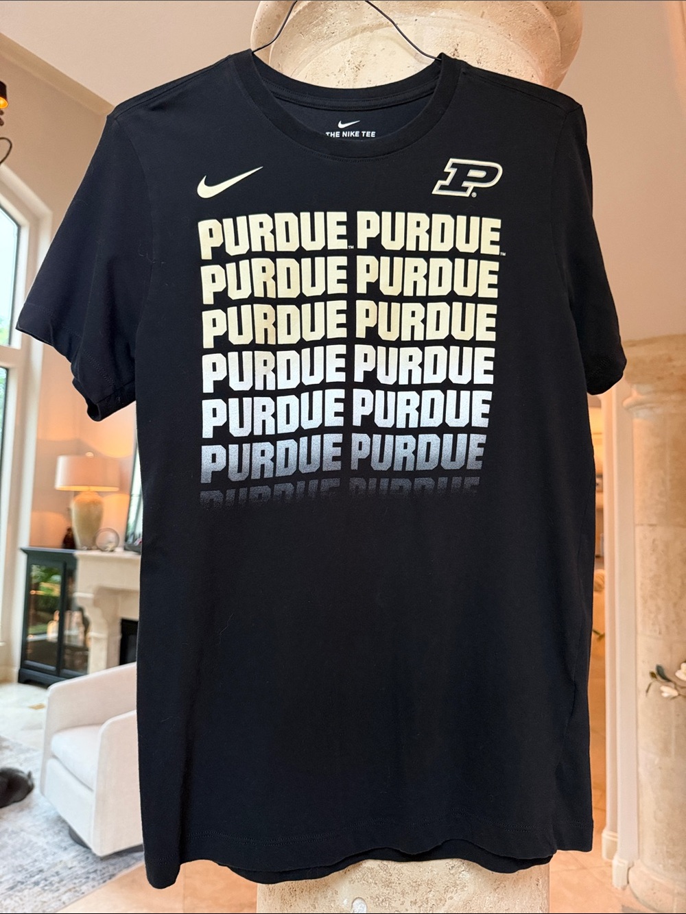Nike Black Purdue Boilermakers Gradient Graphic Tee Men’s Size Medium